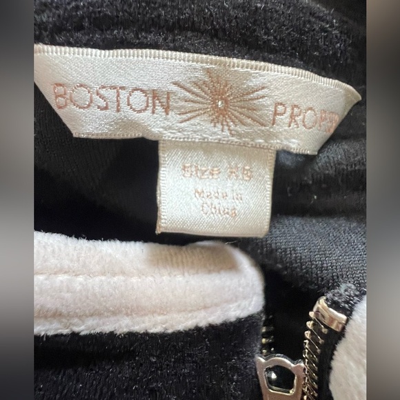 Boston Proper Velour utility jacket, Black and White, XS - Picture 14 of 15